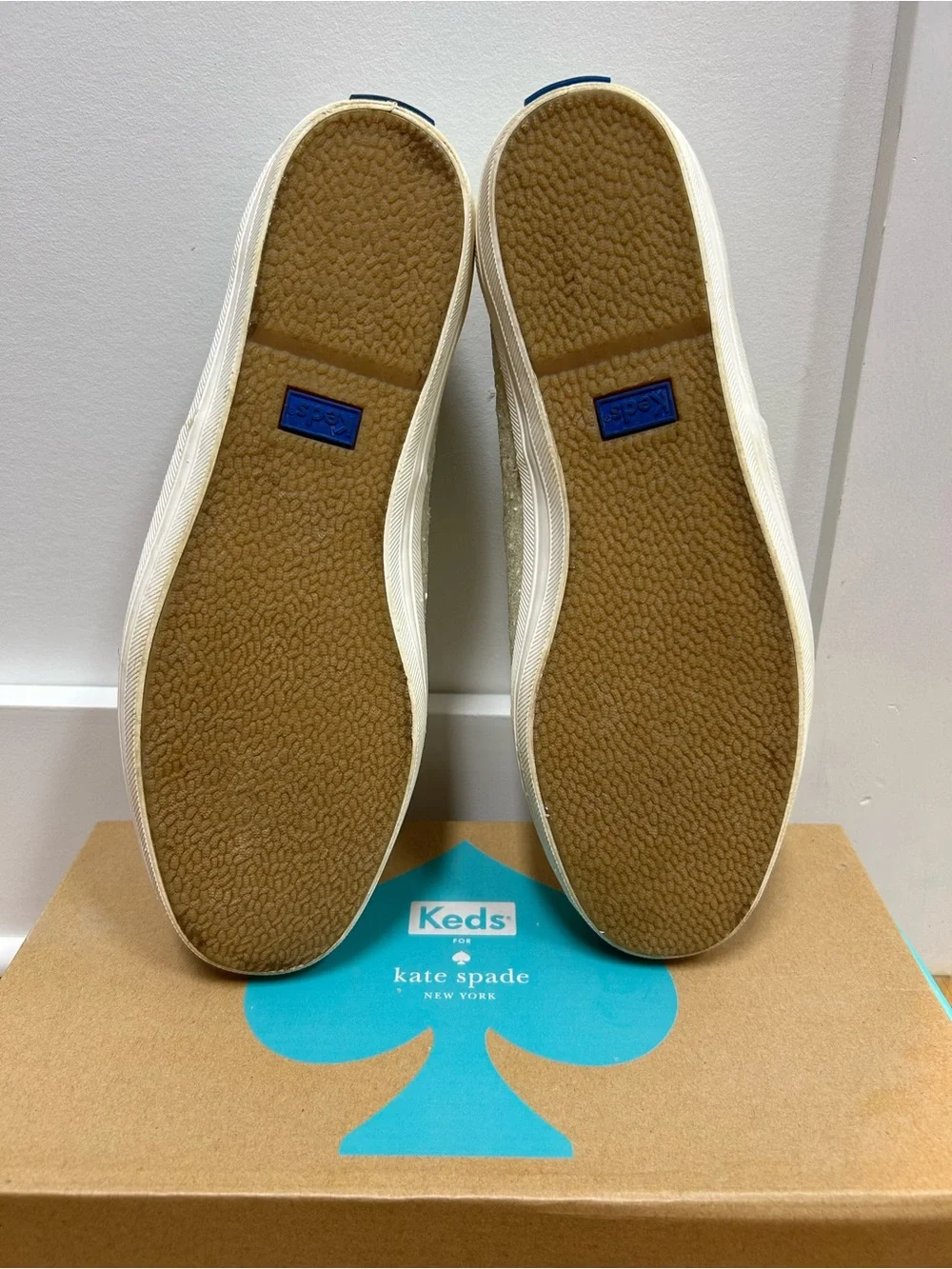 Keds for Kate Spade Glitter Cream 9.5